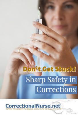 I visit many jails and prisons across the country providing risk consultation for healthcare units. It is not rocket science to reduce injury risk but it is still very hard to do! Take sharp safety in corrections
