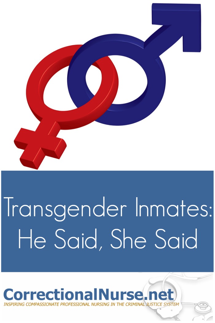 Transgender inmates are over-represented in the correctional settings. If you work in corrections, you are likely to come face-to-face with them.