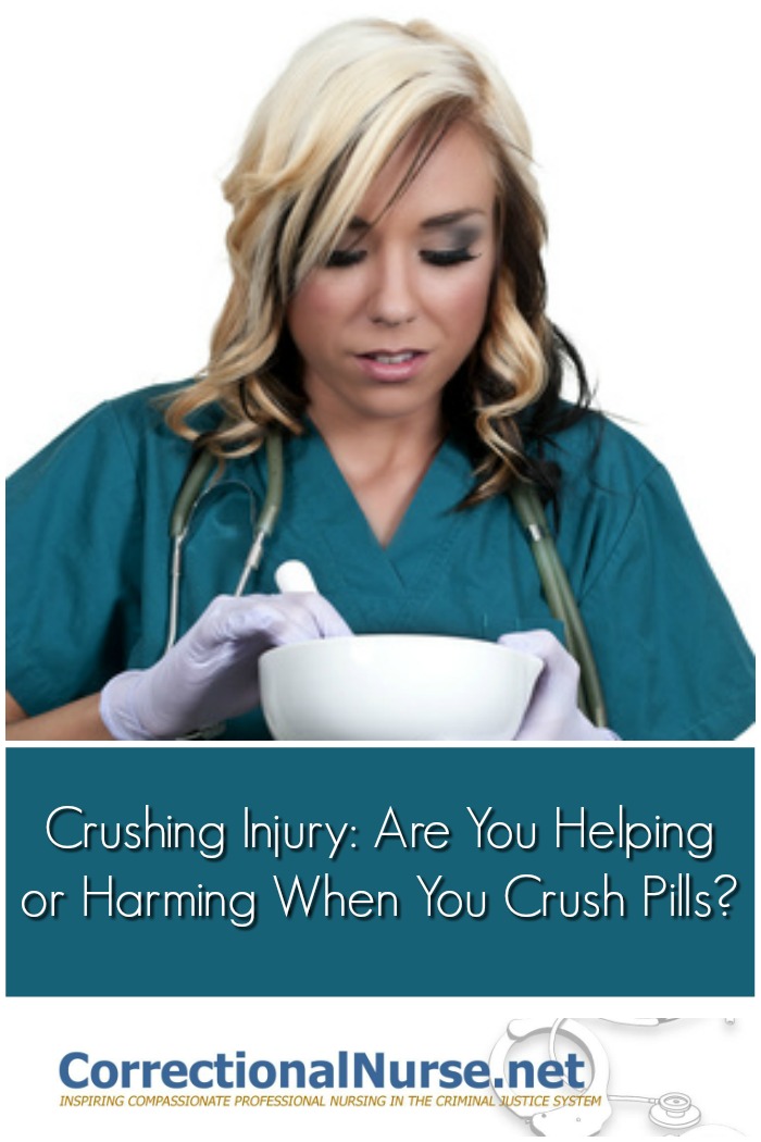 Some formulations are not absorbed correctly once crushed. Crushing Injury: Are You Helping or Harming When You Crush Pills?