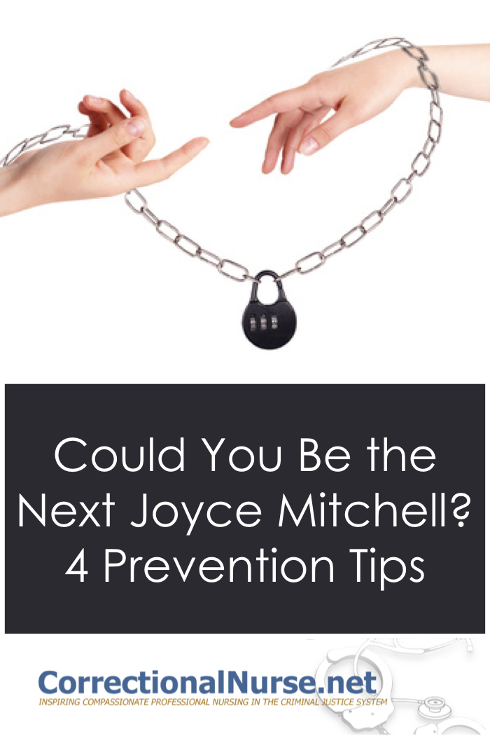 Early in the story Joyce Mitchell, a prison worker who managed the tailor shop with her husband, was taken into custody for her part is assisting the prisoners. It is an unhealthy Inmate Relationship