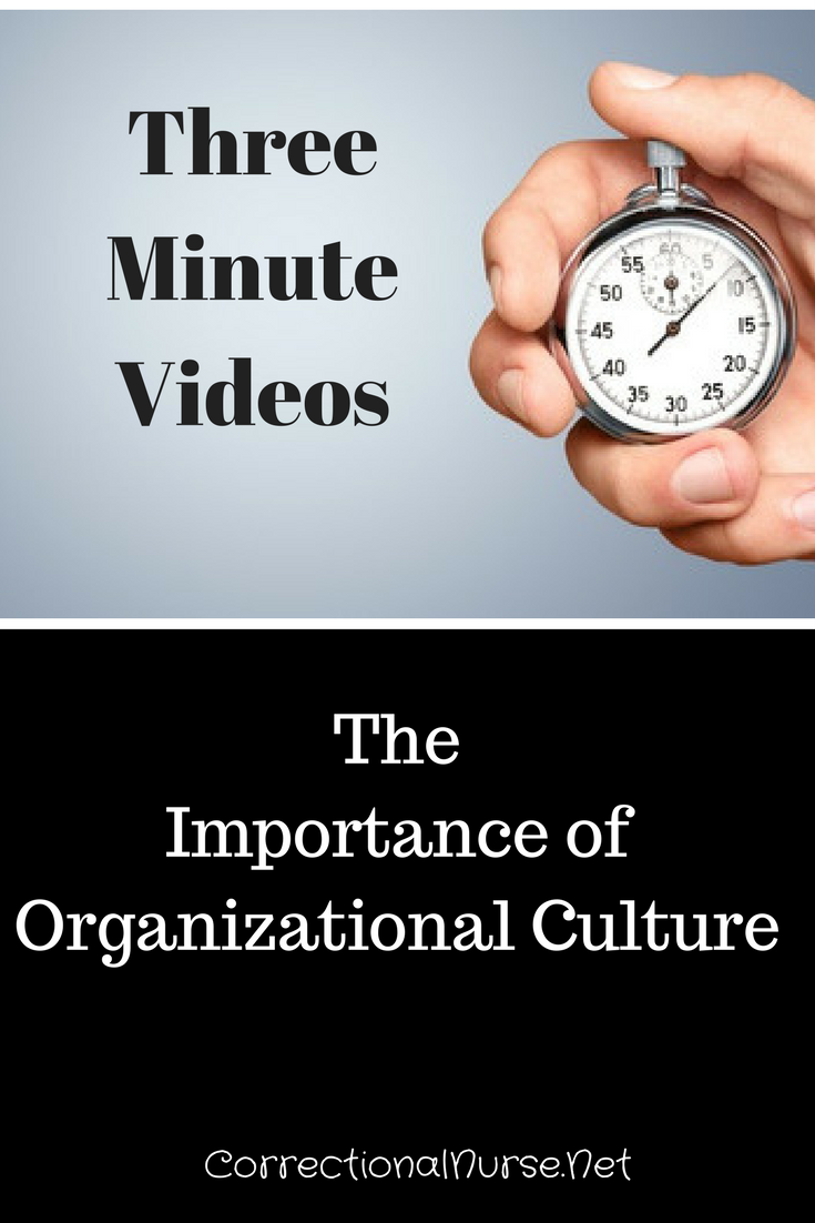 Take Three Minutes to Learn About Organizational Culture