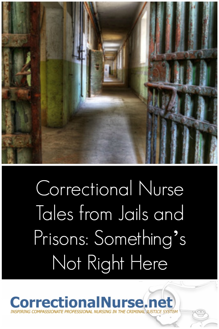 a medium security prison with an average daily population of 3300 male inmates tells her correctional nursing tales from Jails and prisons.