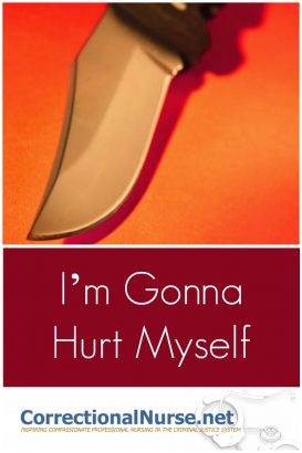 Self-injury behavior (SIB), is a misunderstood thing that is prevalent in the inmate population. It is quite straightforward and based on the actual injury.