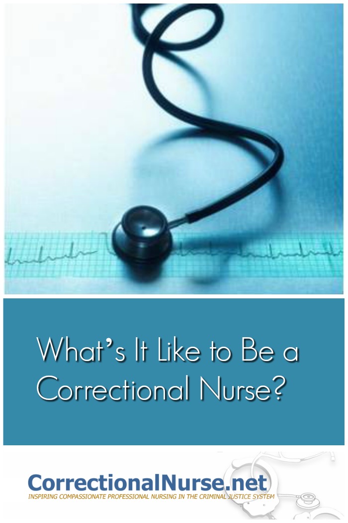 Gina over at the CodeBlog interviewed me about correctional nurse life. She asked some interesting questions about What's It Like to Be a Correctional Nurse