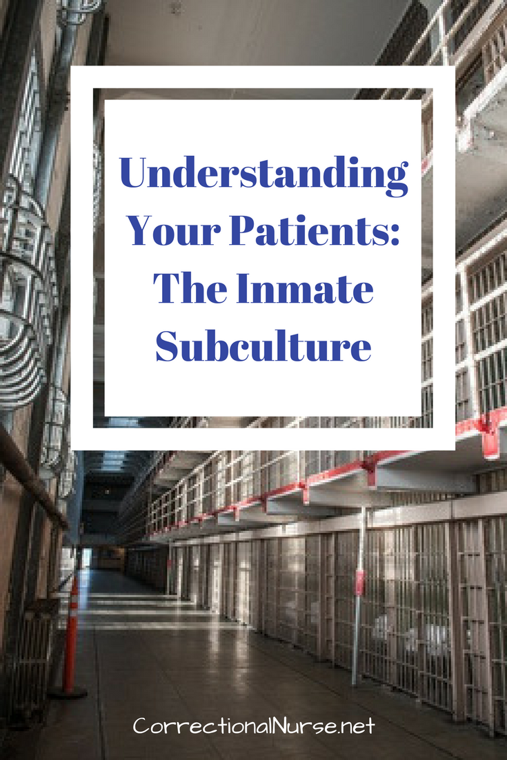 Understanding Your Patients: The Inmate Subculture